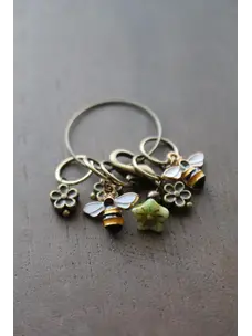 NNK Press Bee and Bloom Stitch Marker Set