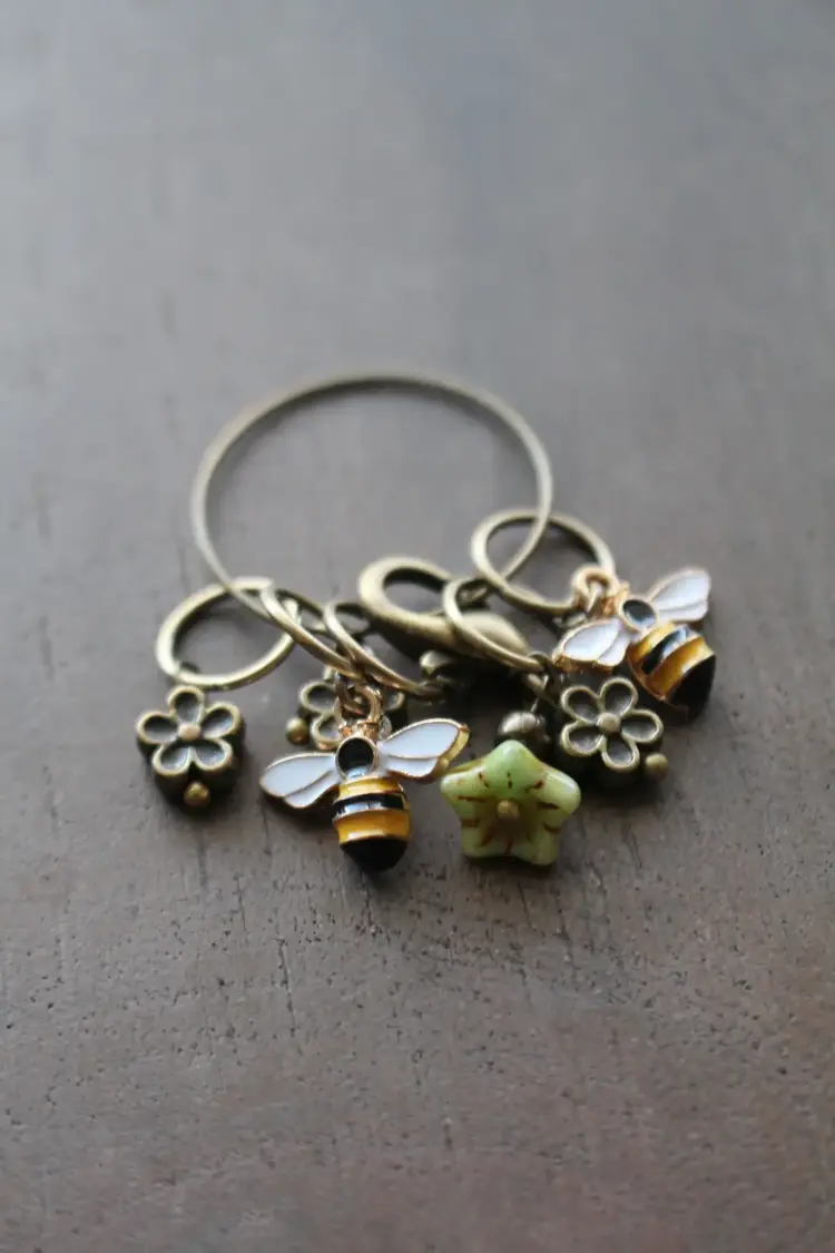 NNK Press Bee and Bloom Stitch Marker Set