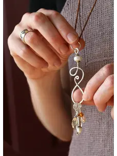 NNK Press Symphony Stitch Marker Necklace/Linen