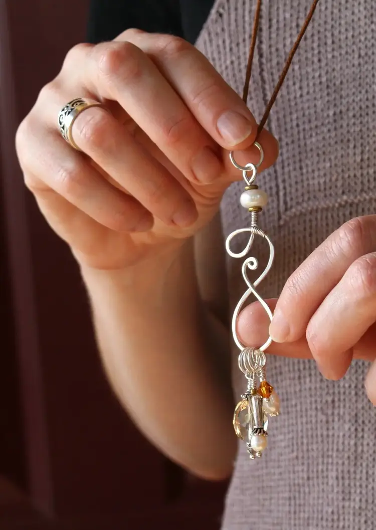 NNK Press Symphony Stitch Marker Necklace/Linen