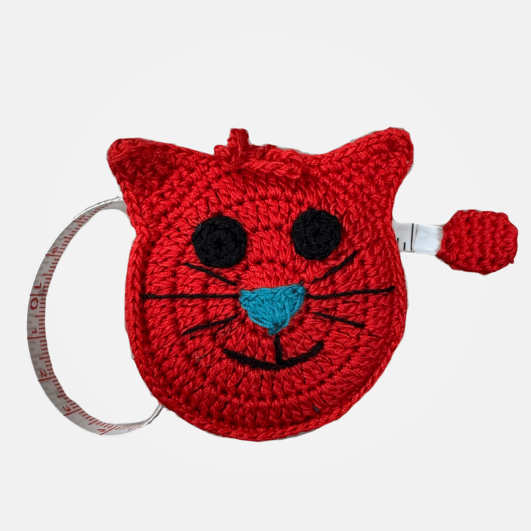 Cat Tape Measure (Red)