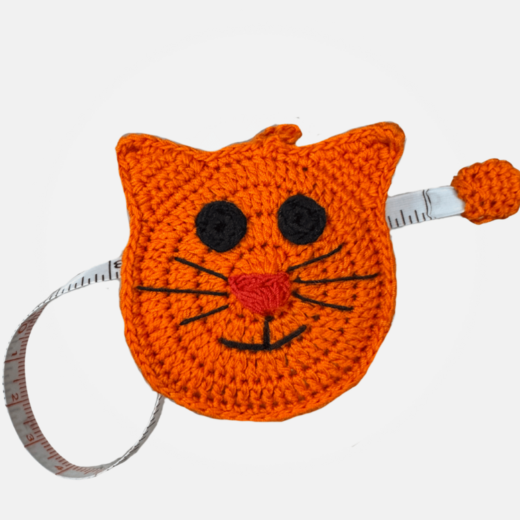 Cat Tape Measure (Orange)