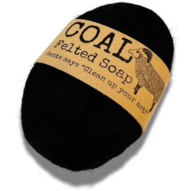 Twisted Purl Felted Soap (Coal)
