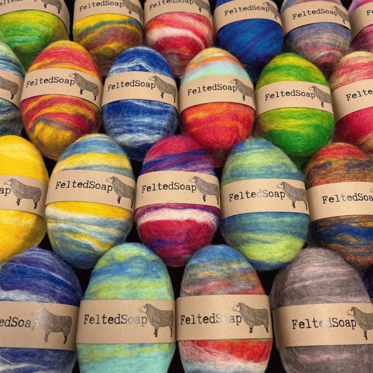Twisted Purl Felted Soap