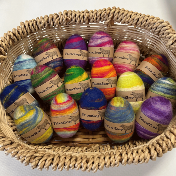 Twisted Purl Felted Soap