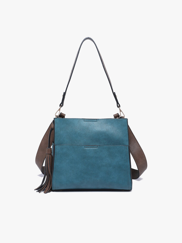 Jen & Co. Lyla Bucket Bag (Peacock)