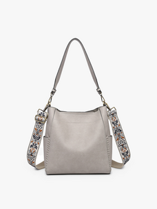 Jen & Co. Penny Bucket Bag (Grey)