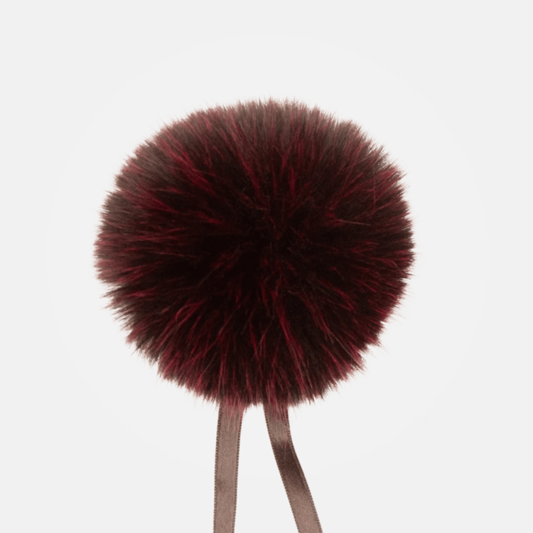 Ikigai Fiber Faux Fur Pom Pom (Bordeaux)