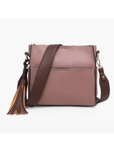 Jen & Co. Lyla Bucket Bag (Dark Pink)