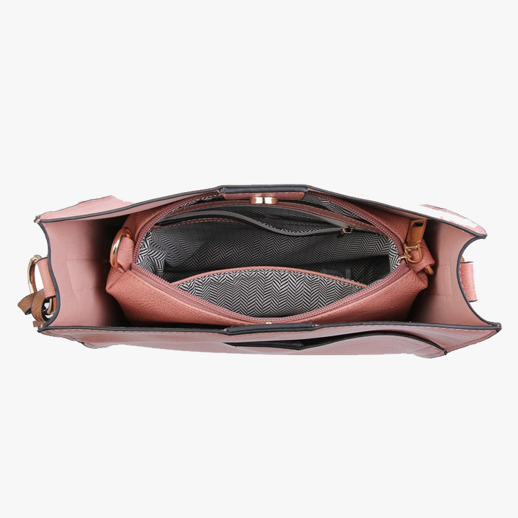 Jen & Co. Lyla Bucket Bag (Dark Pink)