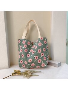 Vintage Corduroy Tote (Teal)