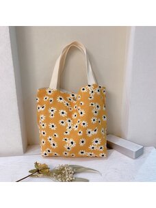 Vintage Corduroy Tote (Yellow)