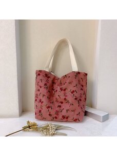 Vintage Corduroy Tote (Red)