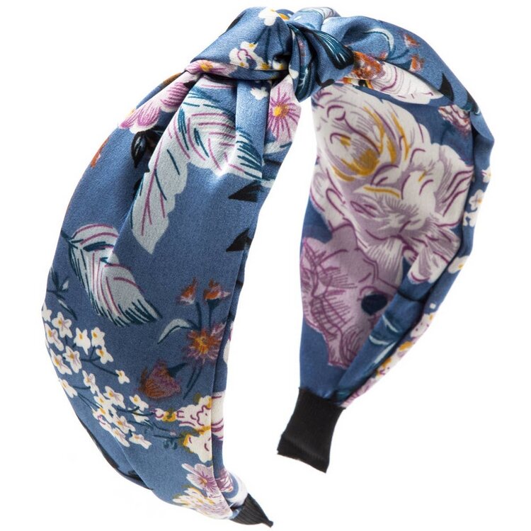 Bohemian Floral Headband (Blue)