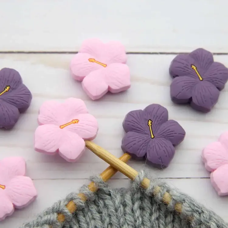 Fox & Pine Stitches Hibiscus Stitch Stoppers