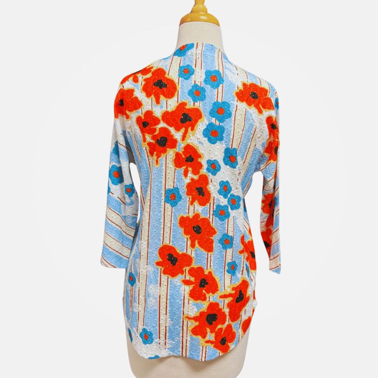 Inoah Poppy Breeze A-Line Top