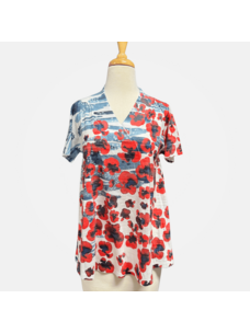 Inoah Poppy Chic A-Line Top