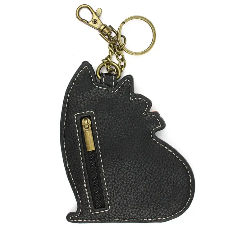 Chala Black Cat Key Fob/Coin Purse