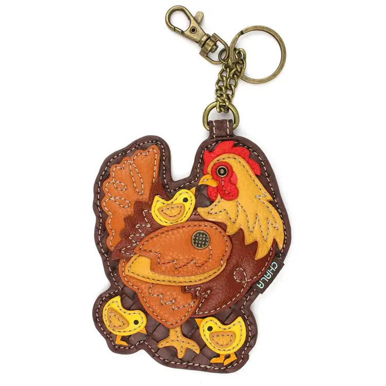 Chala Hen with Chicks Key Fob/Coin Purse