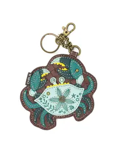 Chala Crab Teal Key Fob/Coin Purse