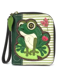 Chala Lily Frog Zip Around Wallet