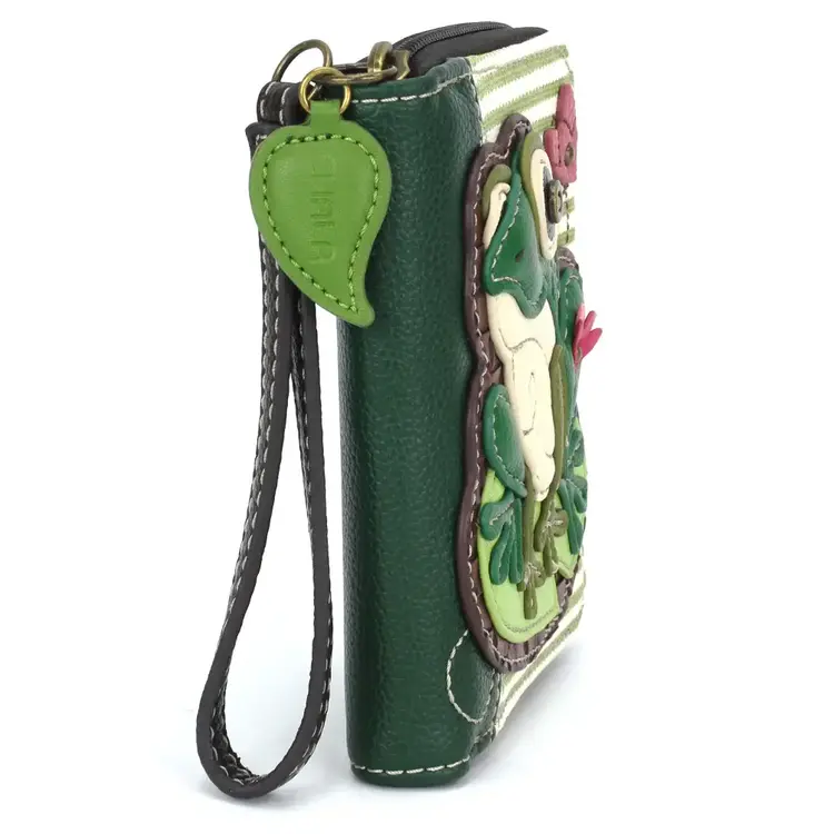 Chala Lily Frog Zip Around Wallet