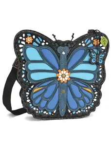 Chala Blue Butterfly Purse