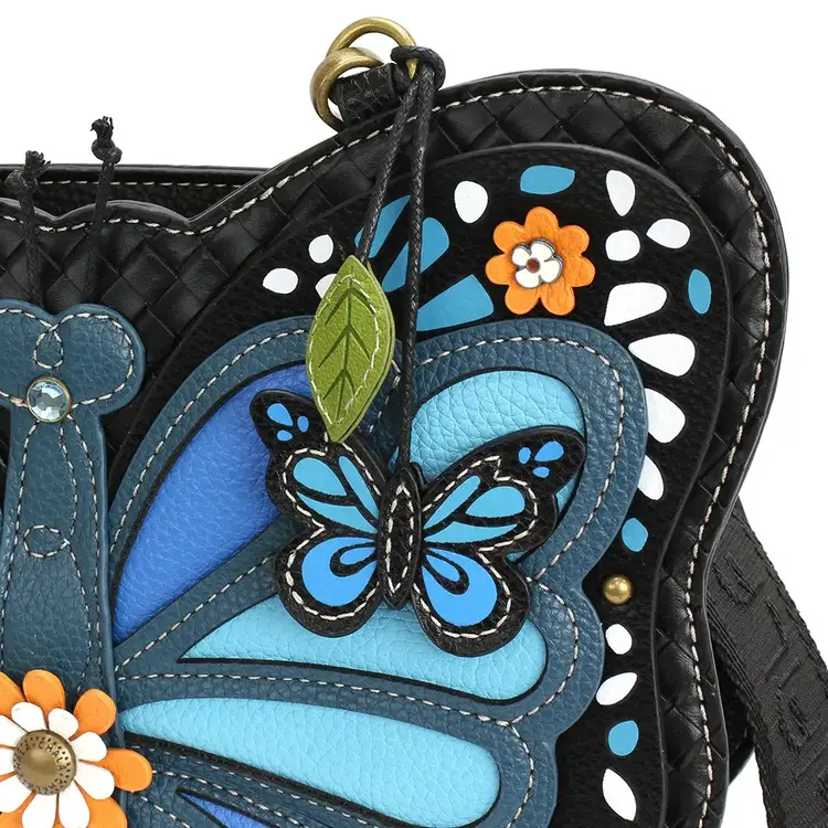 Chala Blue Butterfly Purse