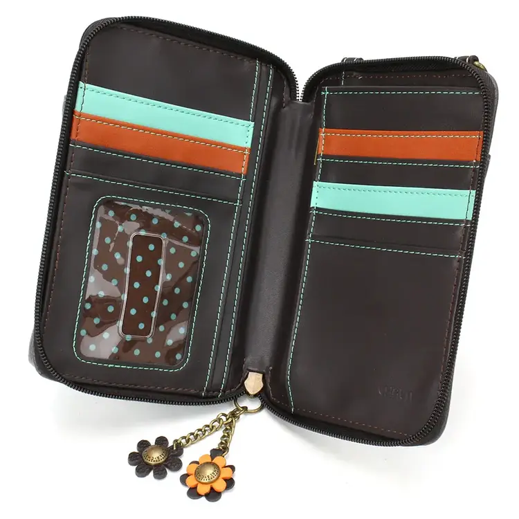Chala Blue Butterfly Wallet Crossbody