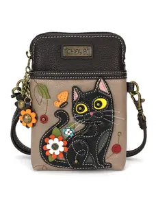 Chala Black Cat Cellphone Crossbody