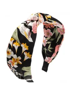 Bohemian Floral Headband (Black)