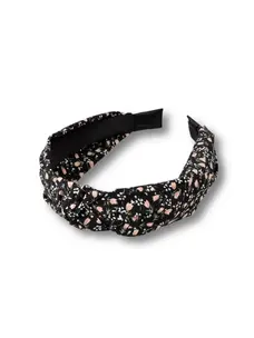 Bohemian Knotted Headband (Black)