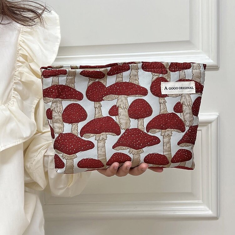 Red Mushroom Accessory Bag