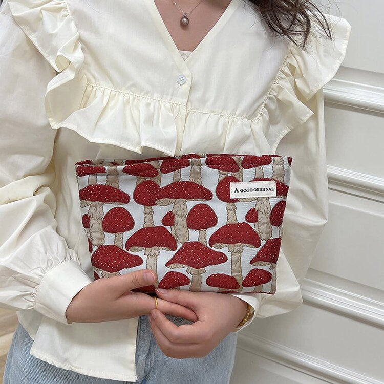 Red Mushroom Accessory Bag