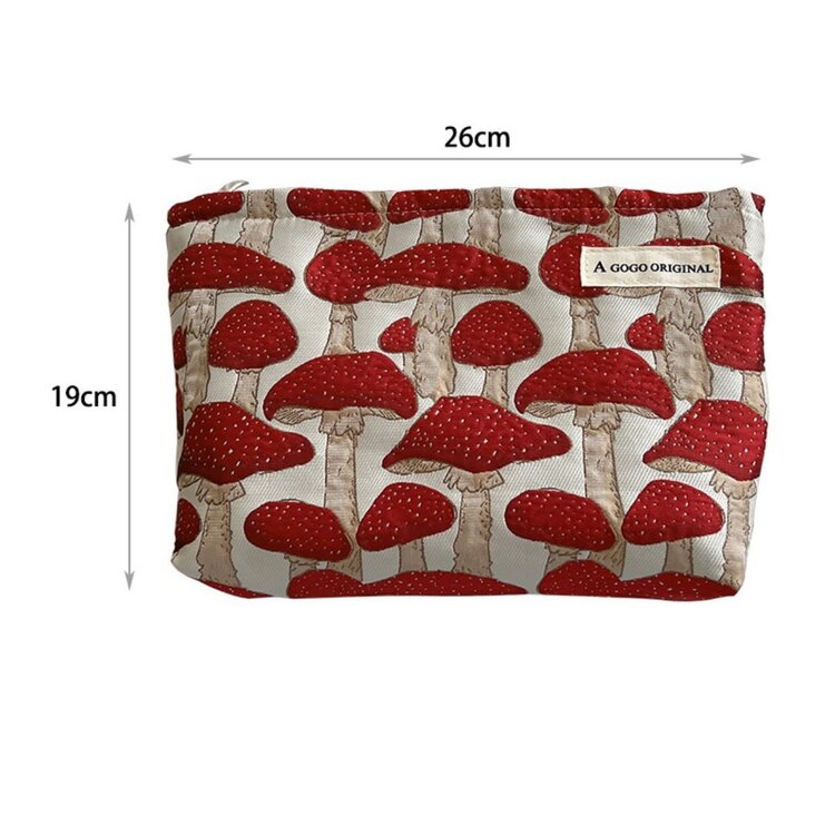 Red Mushroom Accessory Bag