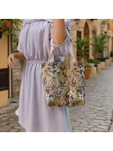 Vintage Corduroy Tote (Green)