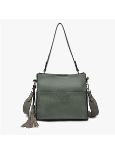 Jen & Co. Lyla Bucket Bag (Basil)