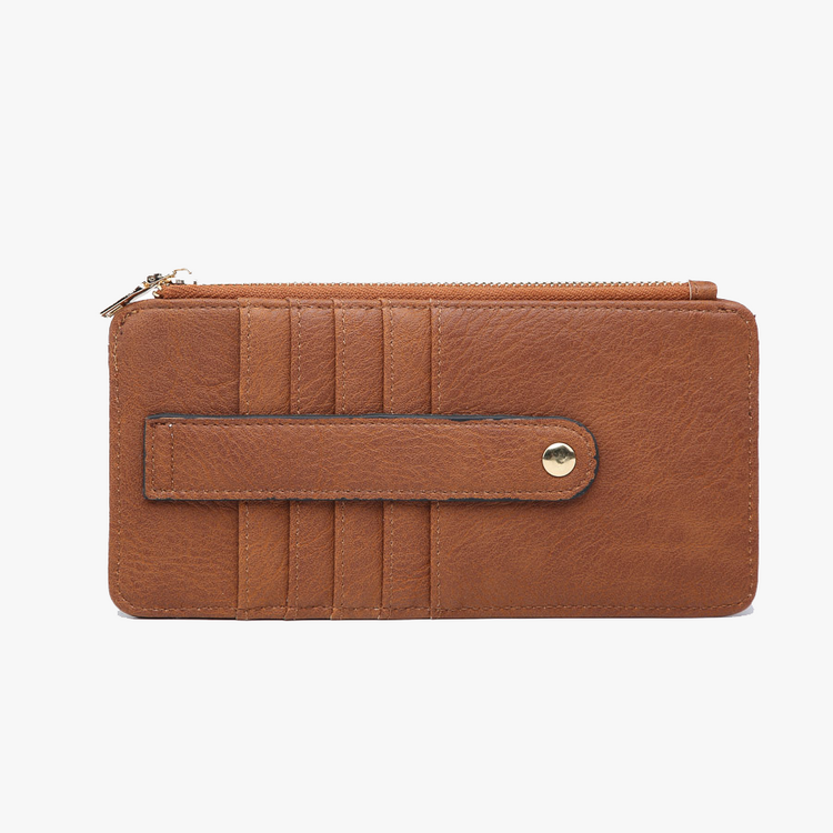 Jen & Co. Saige Card Holder Wallet (Brown)