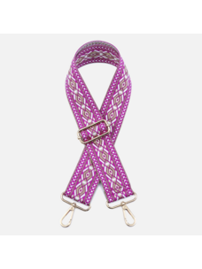 Jen & Co. Diamond Guitar Strap (Hot Pink)