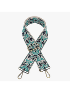 Jen & Co. Boho Vine Guitar Strap (Green)