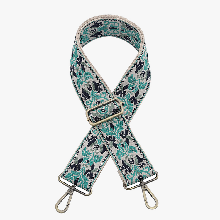 Jen & Co. Boho Vine Guitar Strap (Green)