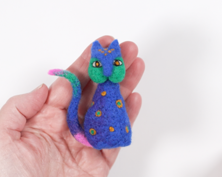 Bear Creek Felting Laurel Burch Cat Felting Kit