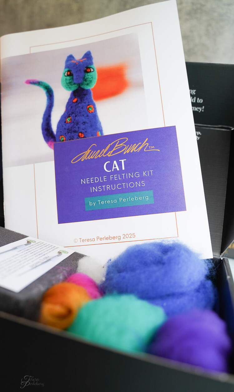 Bear Creek Felting Laurel Burch Cat Felting Kit