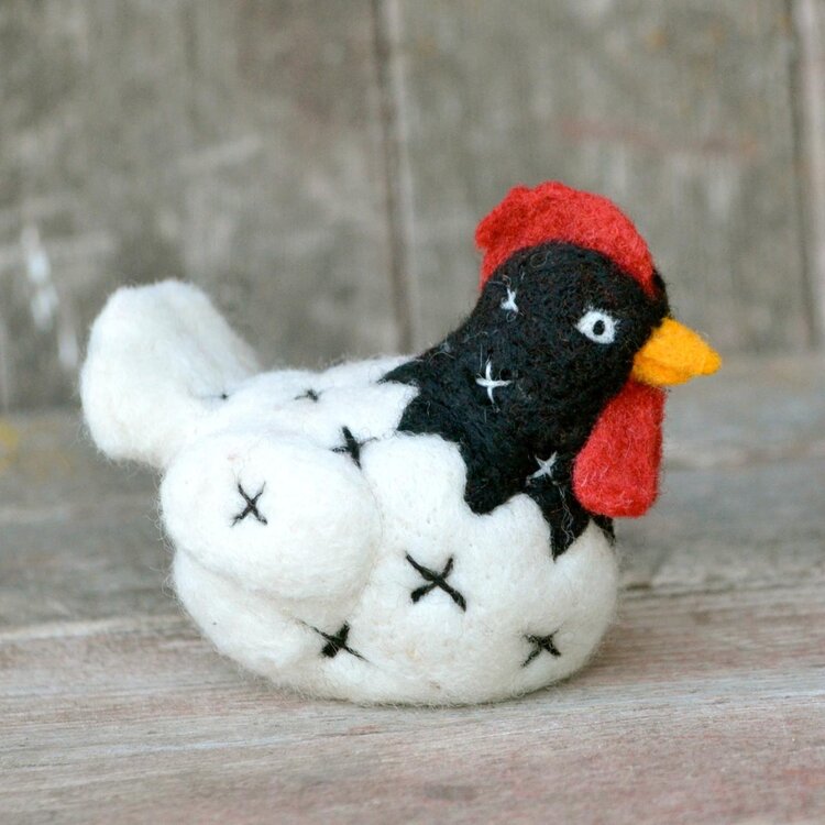 Bear Creek Felting White Chicken Felting Kit