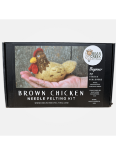 Bear Creek Felting Brown Chicken Felting Kit