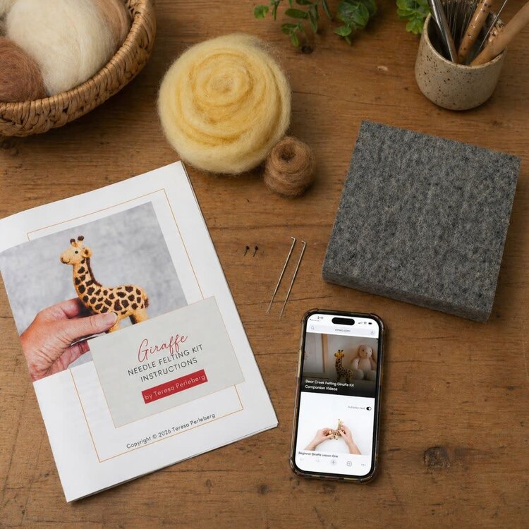 Bear Creek Felting Giraffe Felting Kit