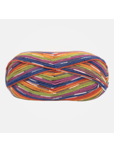 Schoppel-Wolle Admiral R Druck | 1744 (Orange Red Blue)