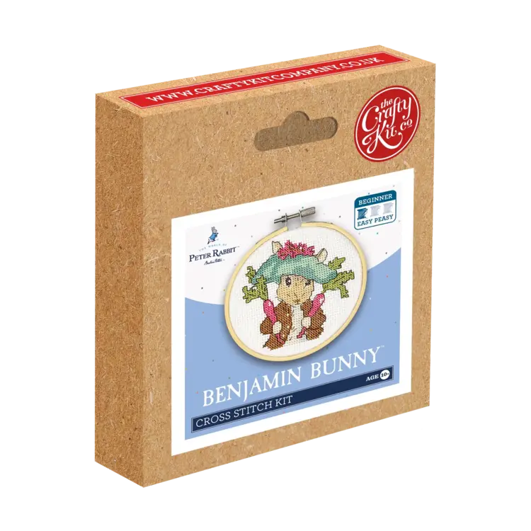 The Crafty Kit Company Beatrix Potter - Benjamin Bunny Mini Cross Stitch Kit