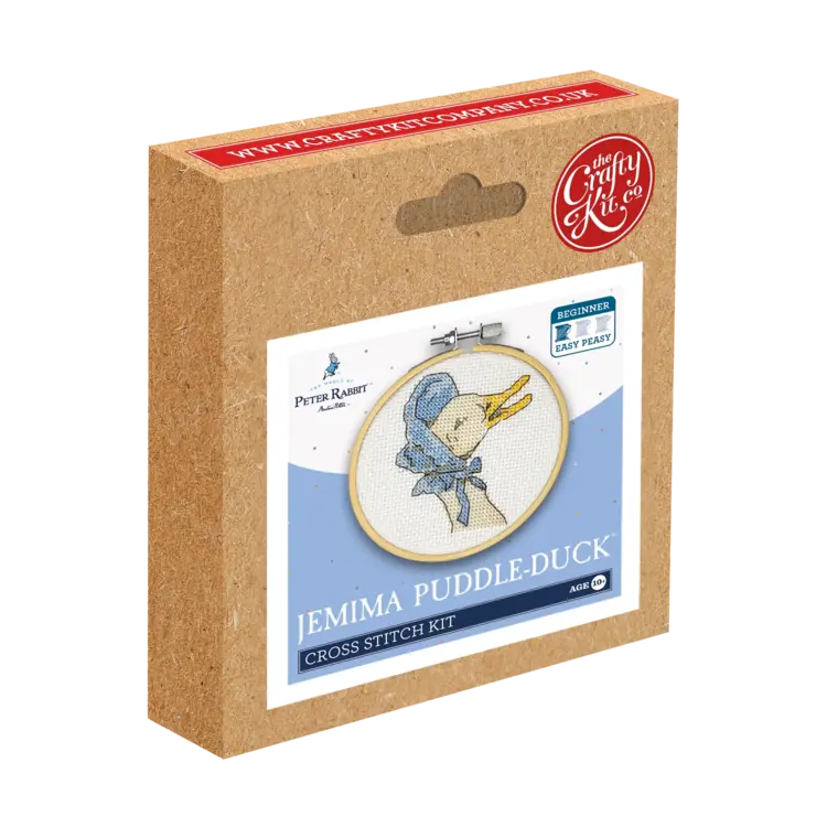 The Crafty Kit Company Beatrix Potter - Jemima Puddleduck Mini Cross Stitch Kit