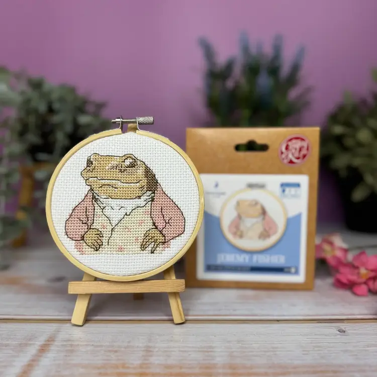 The Crafty Kit Company Beatrix Potter - Jeremy Fisher Mini Cross Stitch Kit
